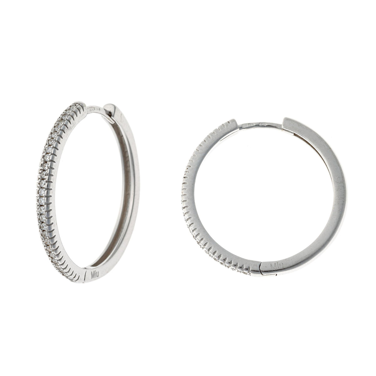 Anele – Pendientes de aro de plata de ley de 12-20 mm