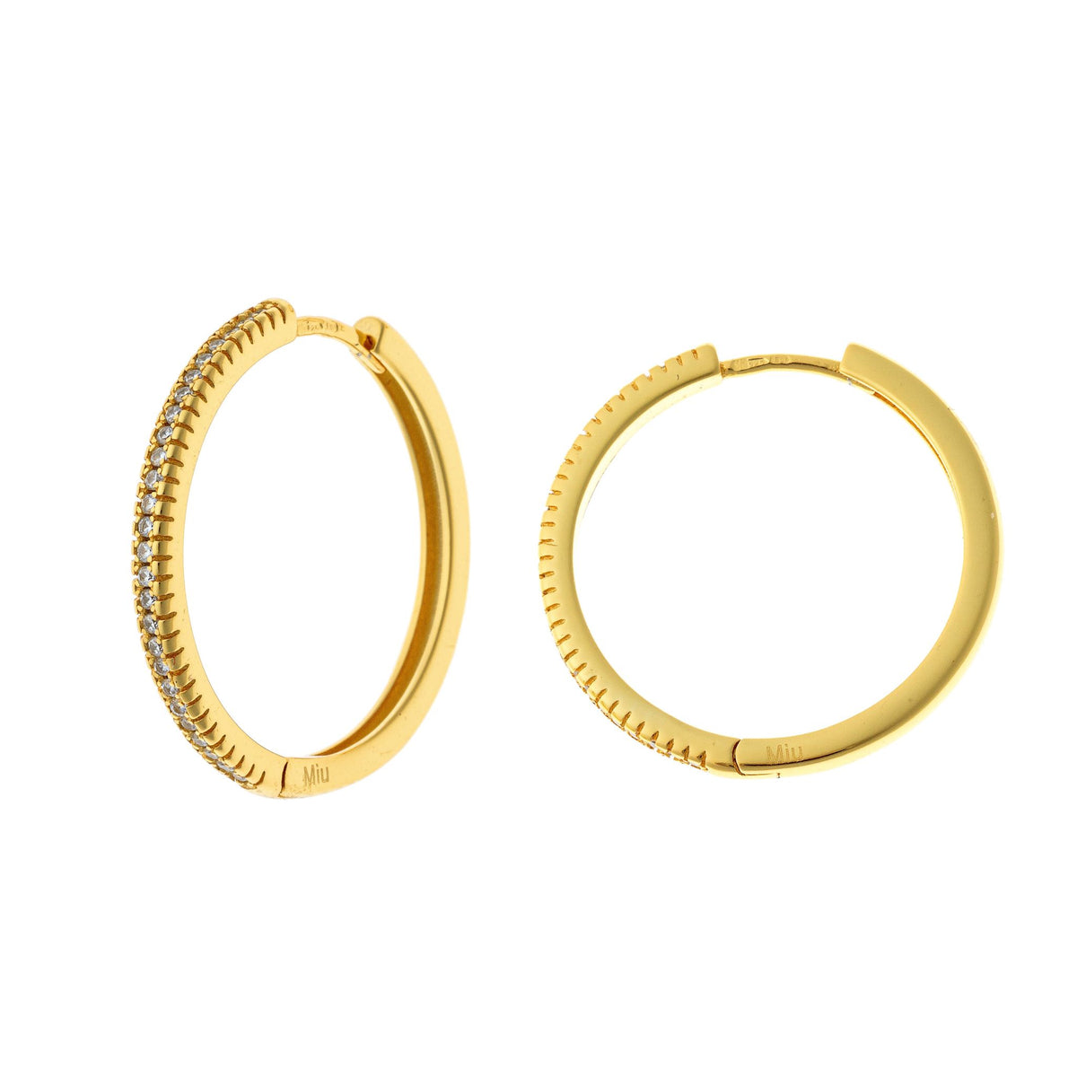 Anele – Pendientes de aro de plata de ley de 12-20 mm