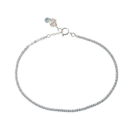 Pulsera de cadena de plata de ley