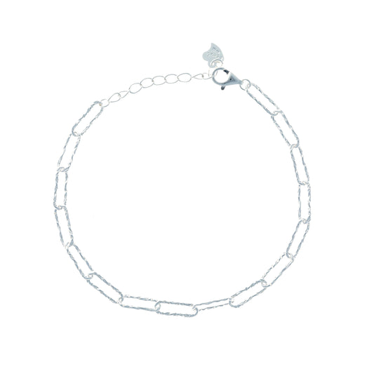 Pulsera Rin de plata de ley