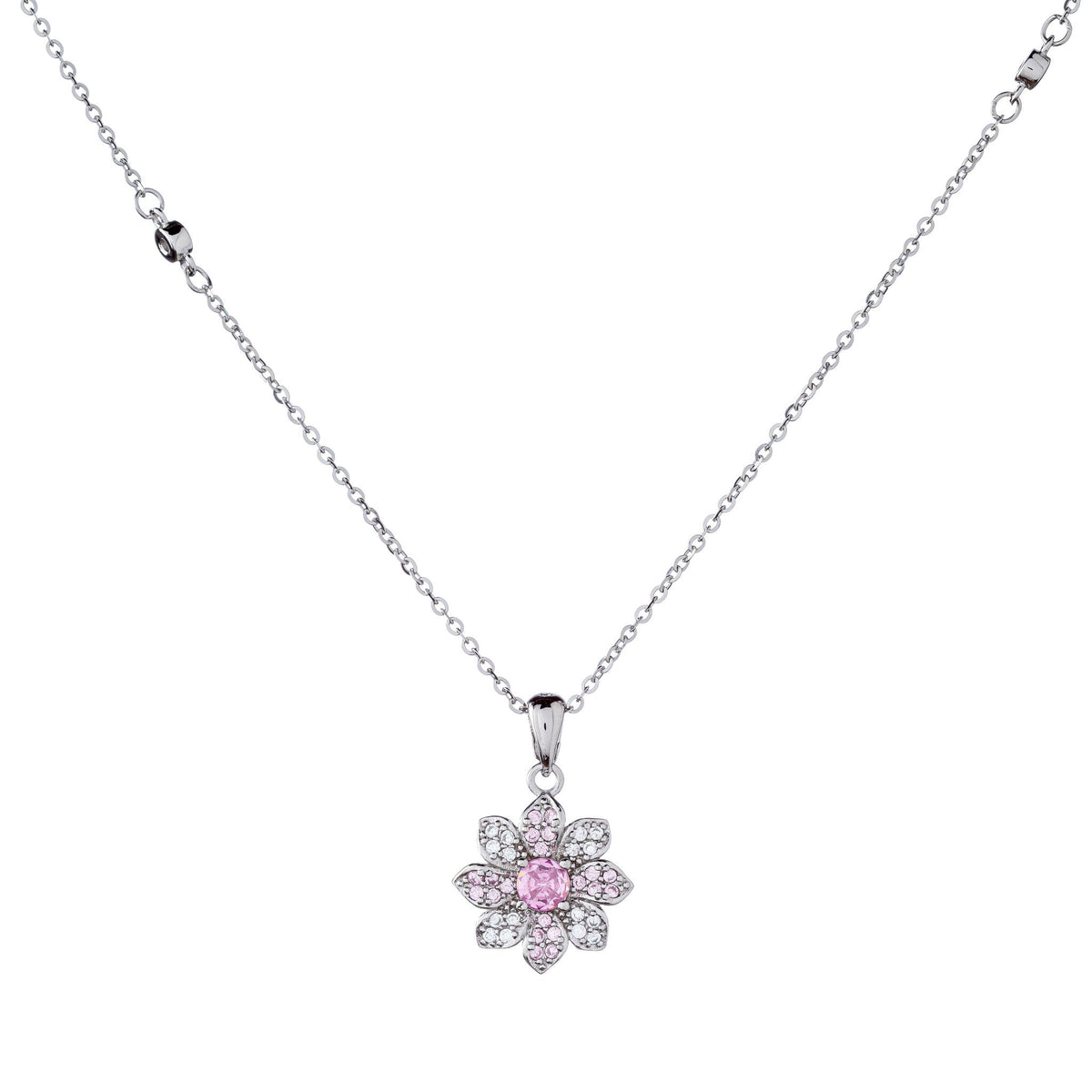 Ren – Collar de flores de plata de ley