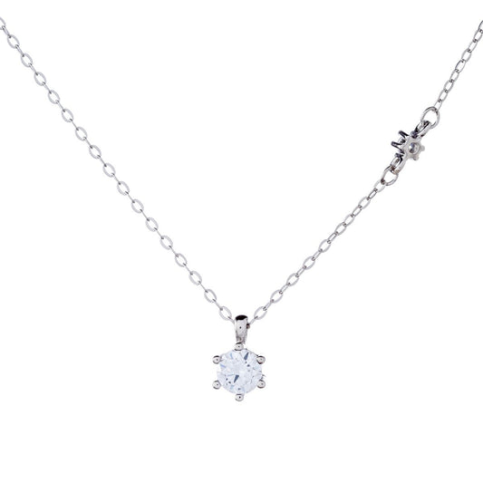 Collar de plata de ley con circonitas