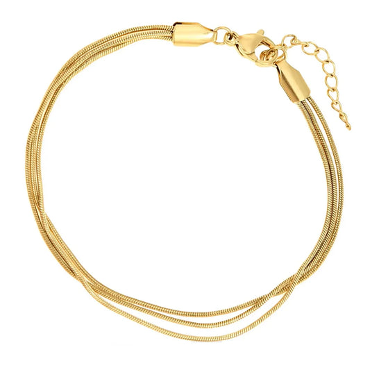 Pulsera de triple cadena