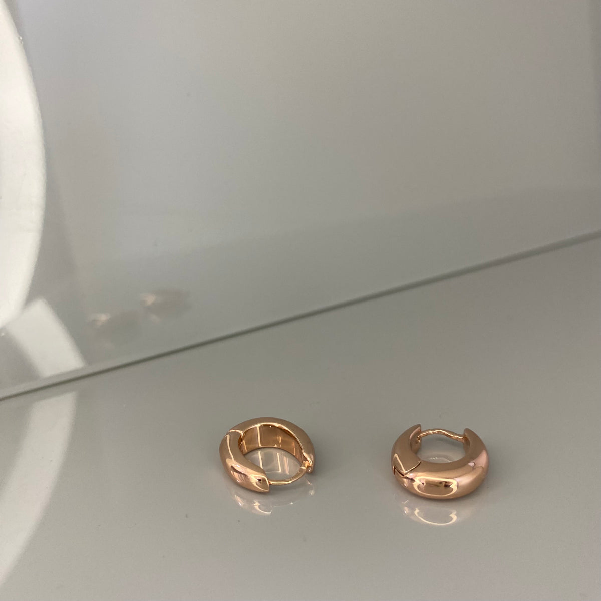 Aros ovalados de plata de ley