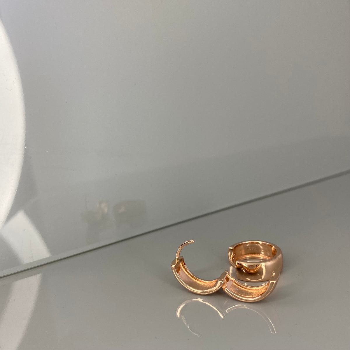 Aros anchos de plata de ley