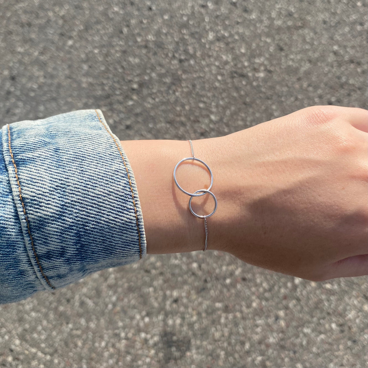 Pulsera de plata esterlina "Círculos"