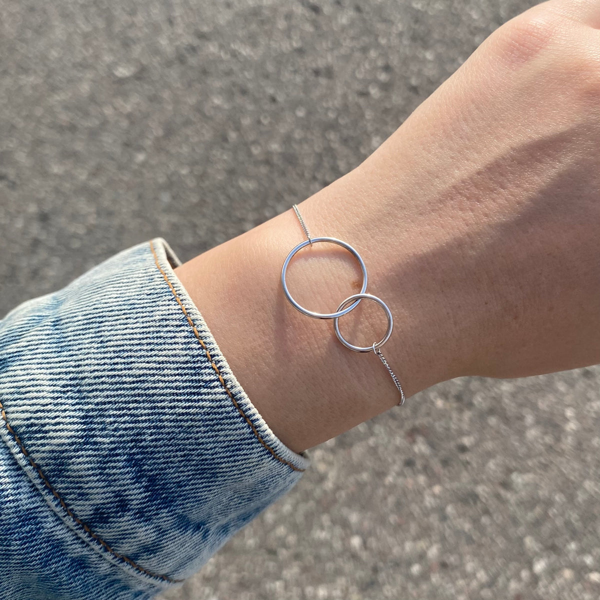 Pulsera de plata esterlina "Círculos"
