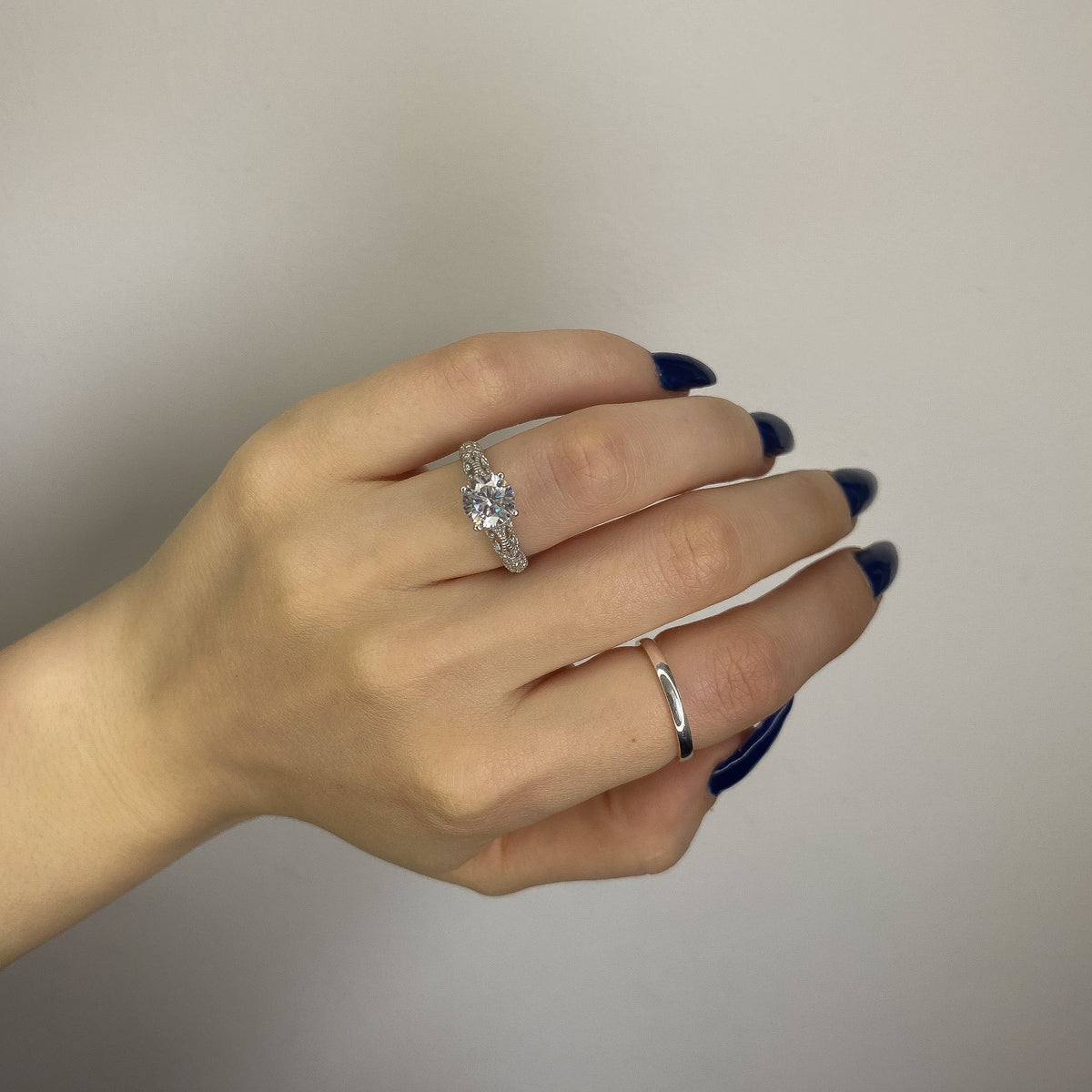 Anillo Zoe de plata de ley