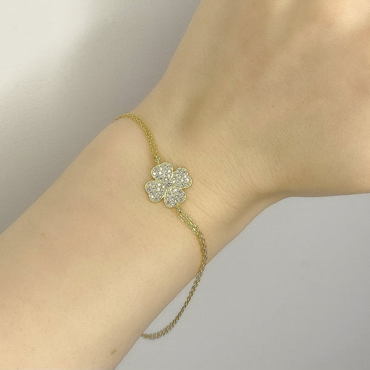 Pulsera Niamh de plata de ley