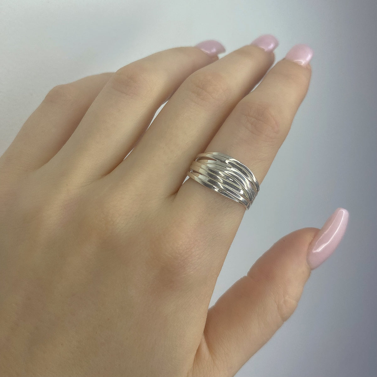 Anillo de Plata Fina Línea Ancha