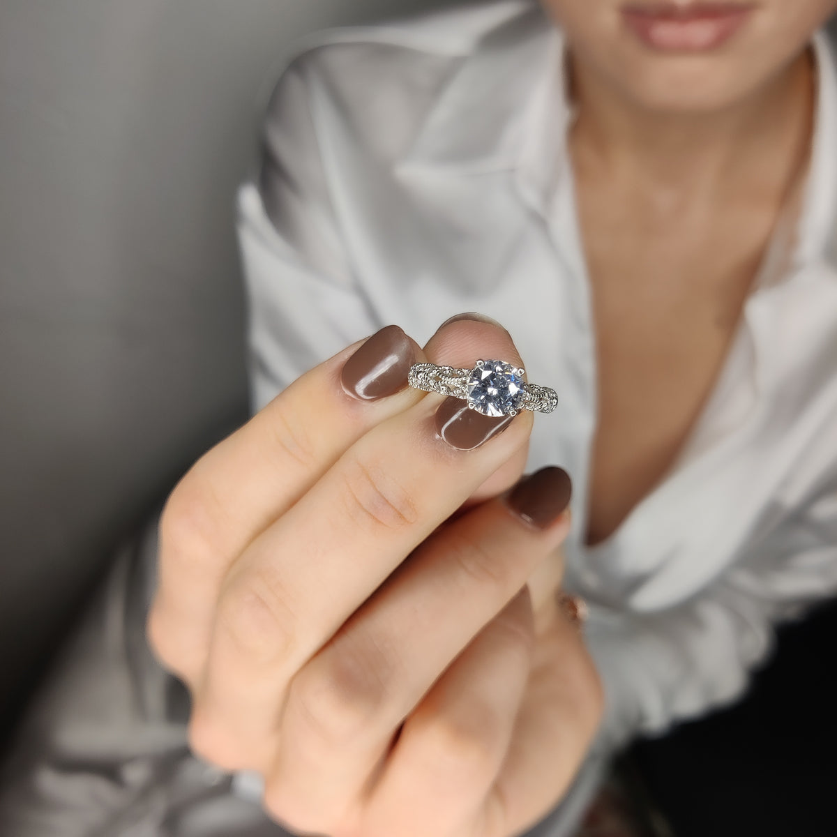 Anillo Zoe de plata de ley