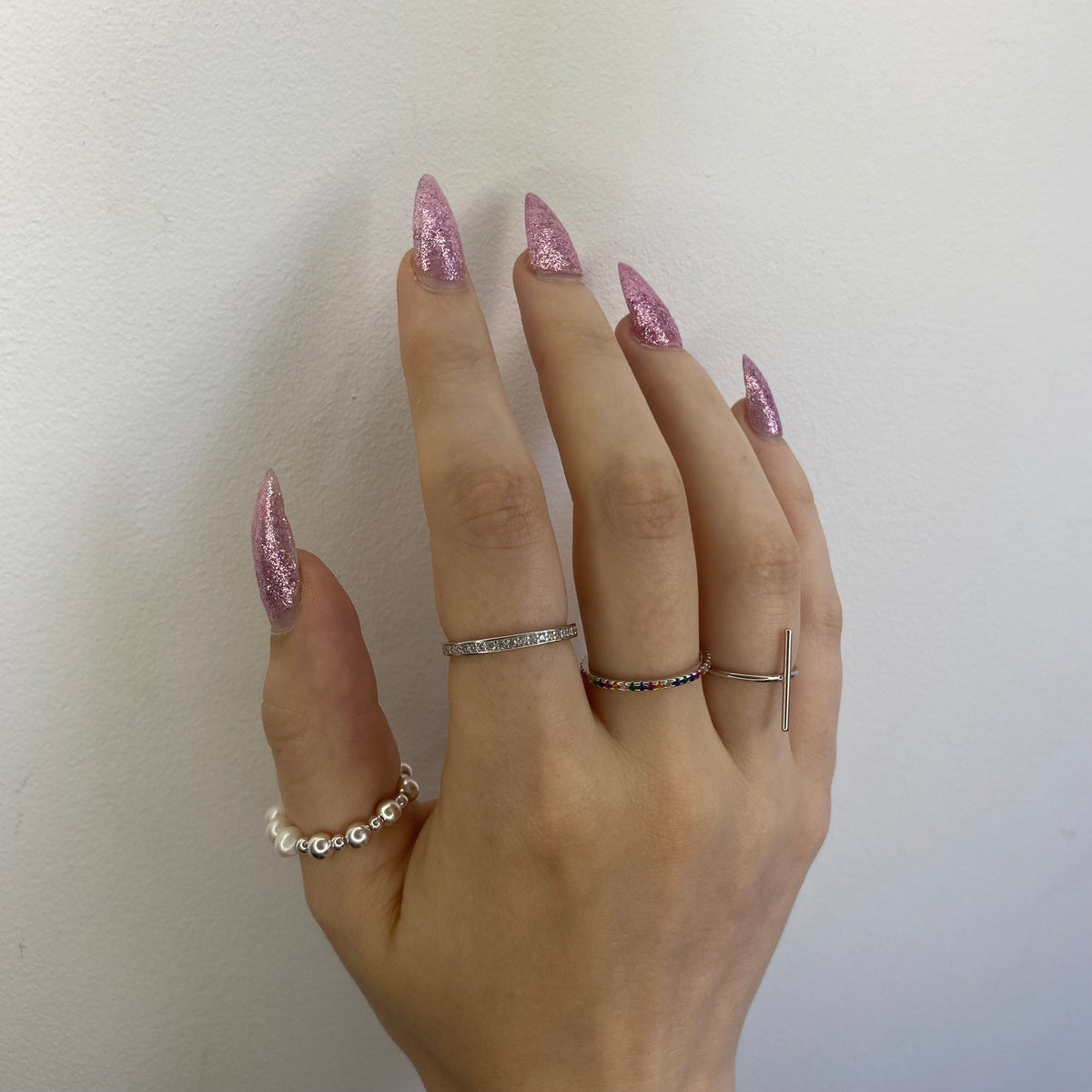 Anillo de perla de plata esterlina