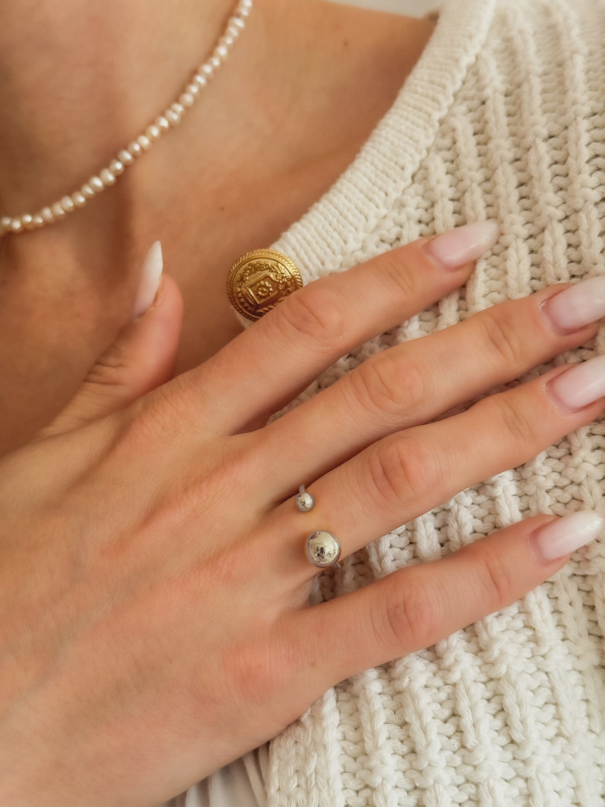Anillo Sorcha de plata de ley