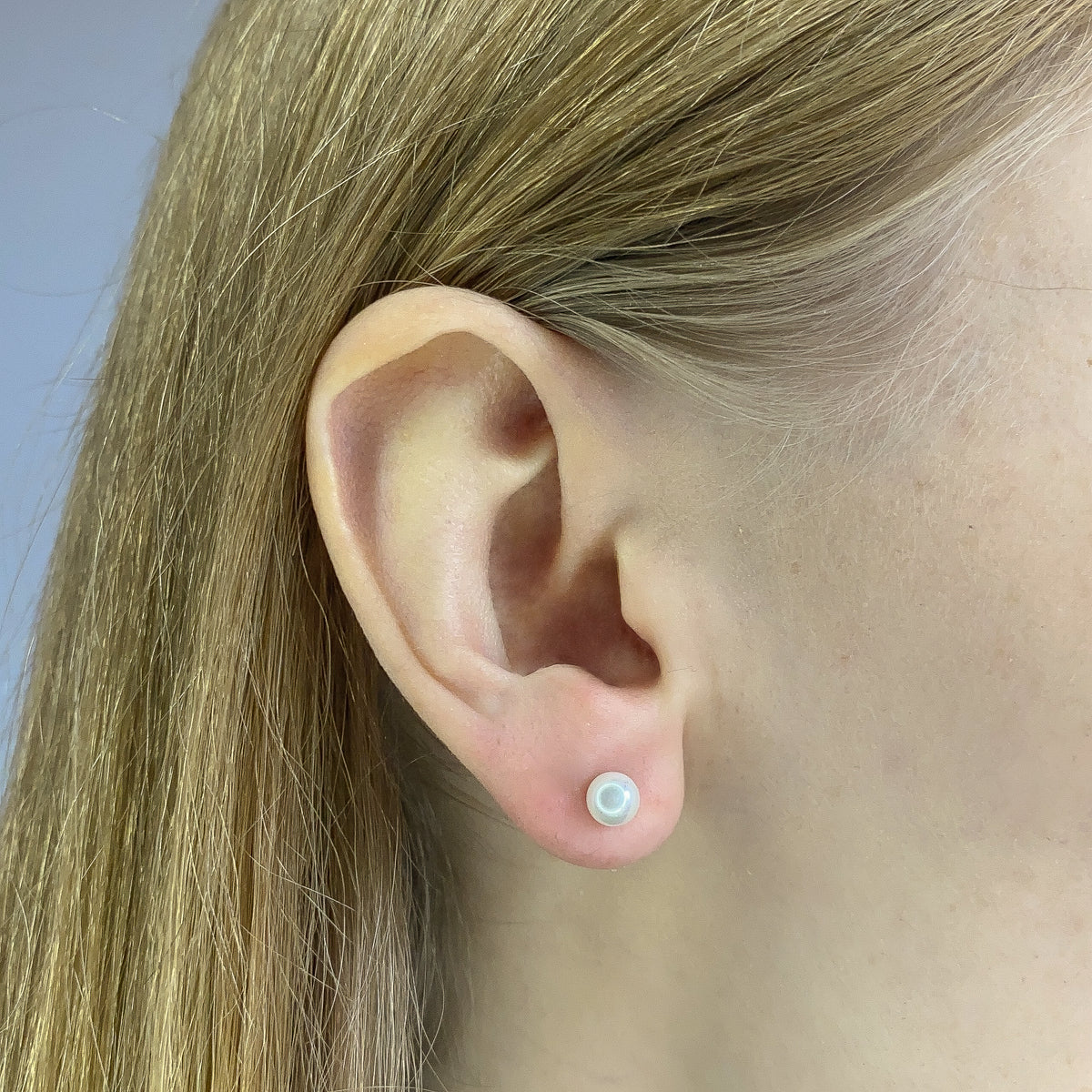 Pendientes de plata de ley con perlas de 5 a 10 mm