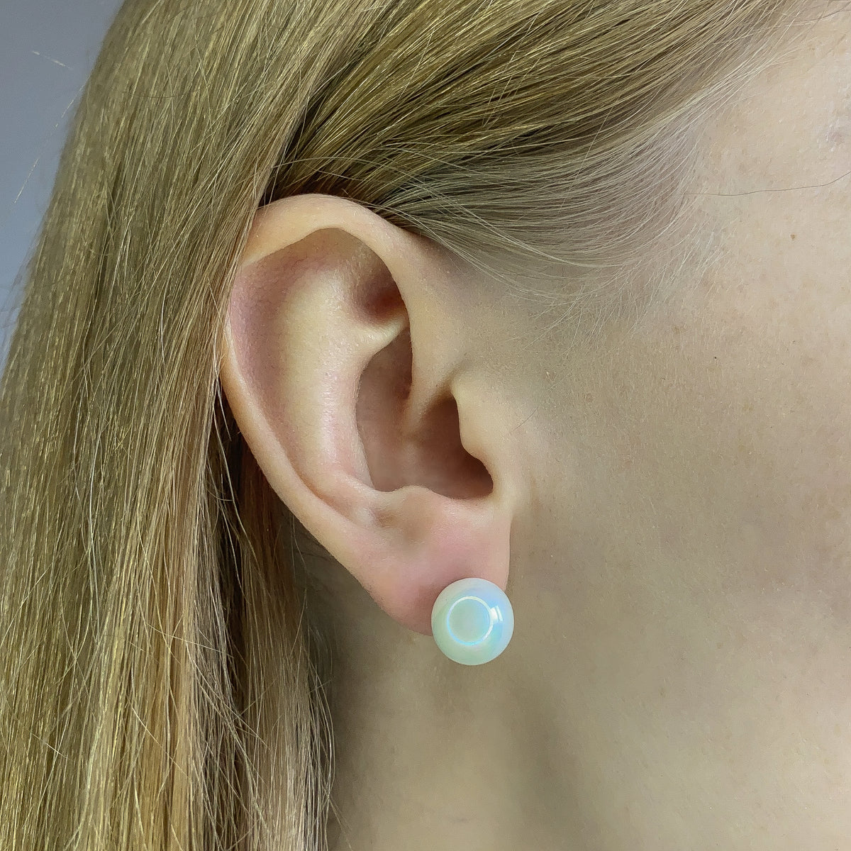 Pendientes de plata de ley con perlas de 5 a 10 mm