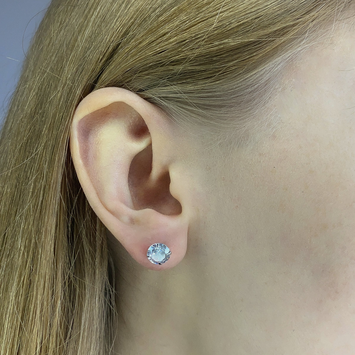 Pendientes Alix de plata de ley de 3-7 mm