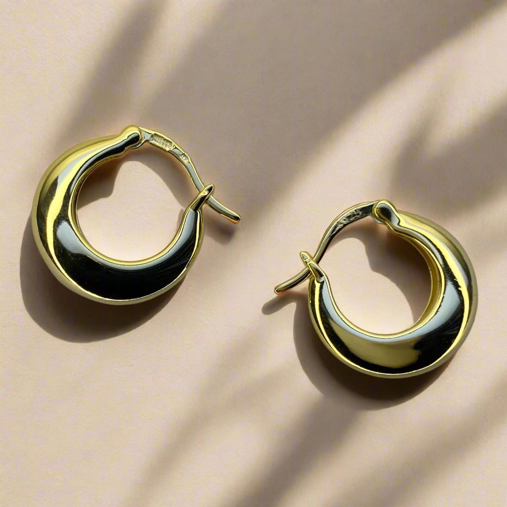 Pendientes Naia de plata de ley