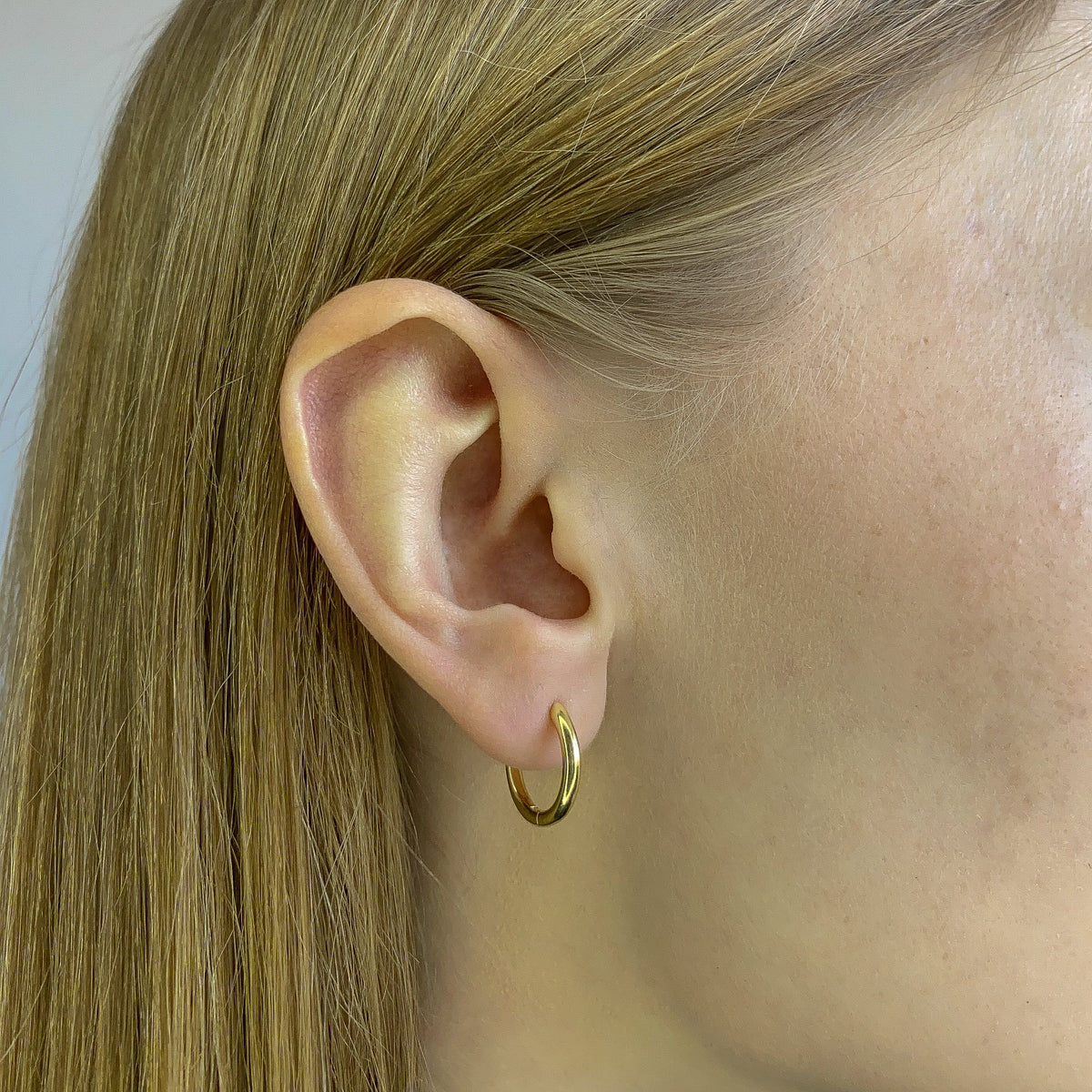 Aretes de plata esterlina de 1.2 - 2 cm