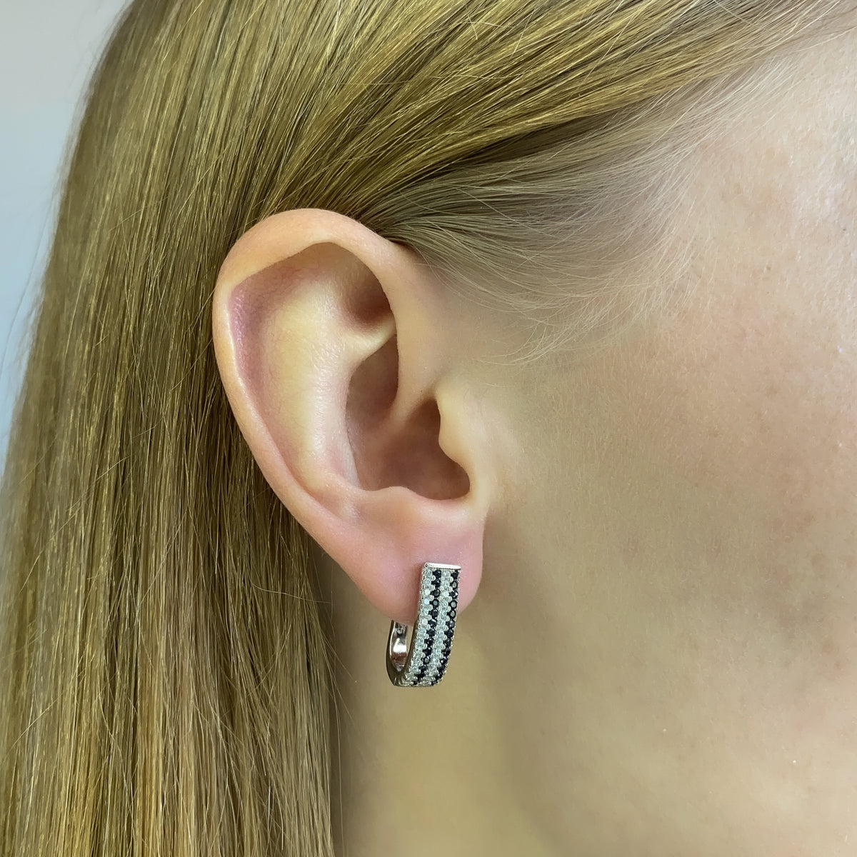 Pendientes Ciara de plata de ley