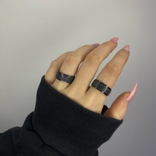 Anillo de banda "CHORRO DE ARENA"
