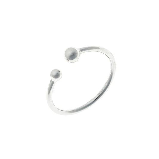 Anillo de cuentas de plata de ley