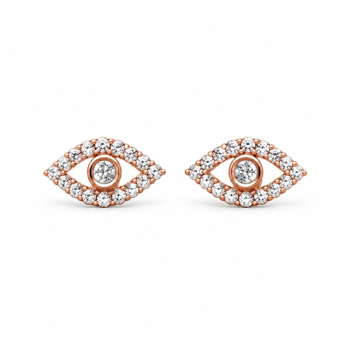 Pendientes de plata de ley Eye Glow