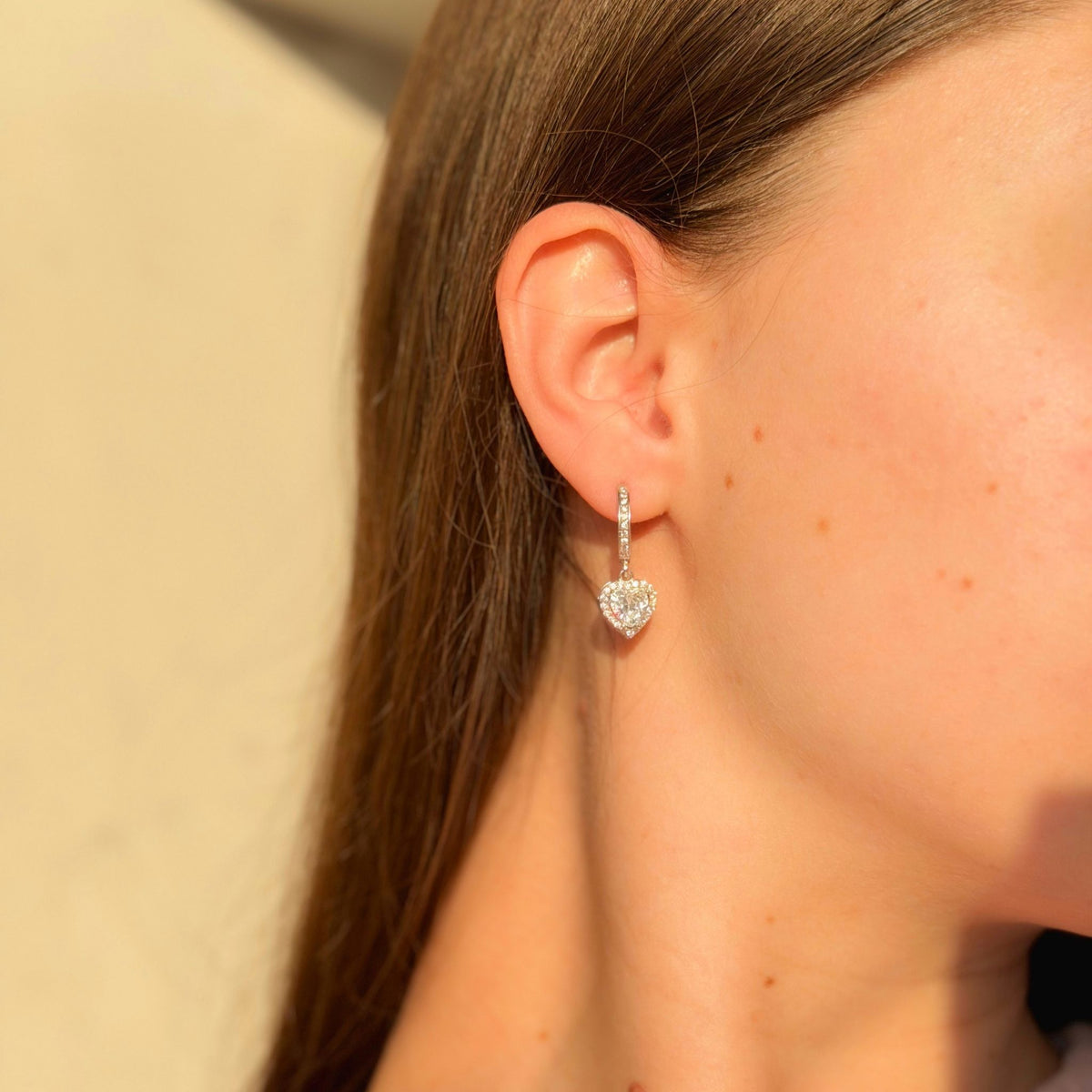 Aros de Plata Esterlina con Circonitas Cúbicas y Dijes