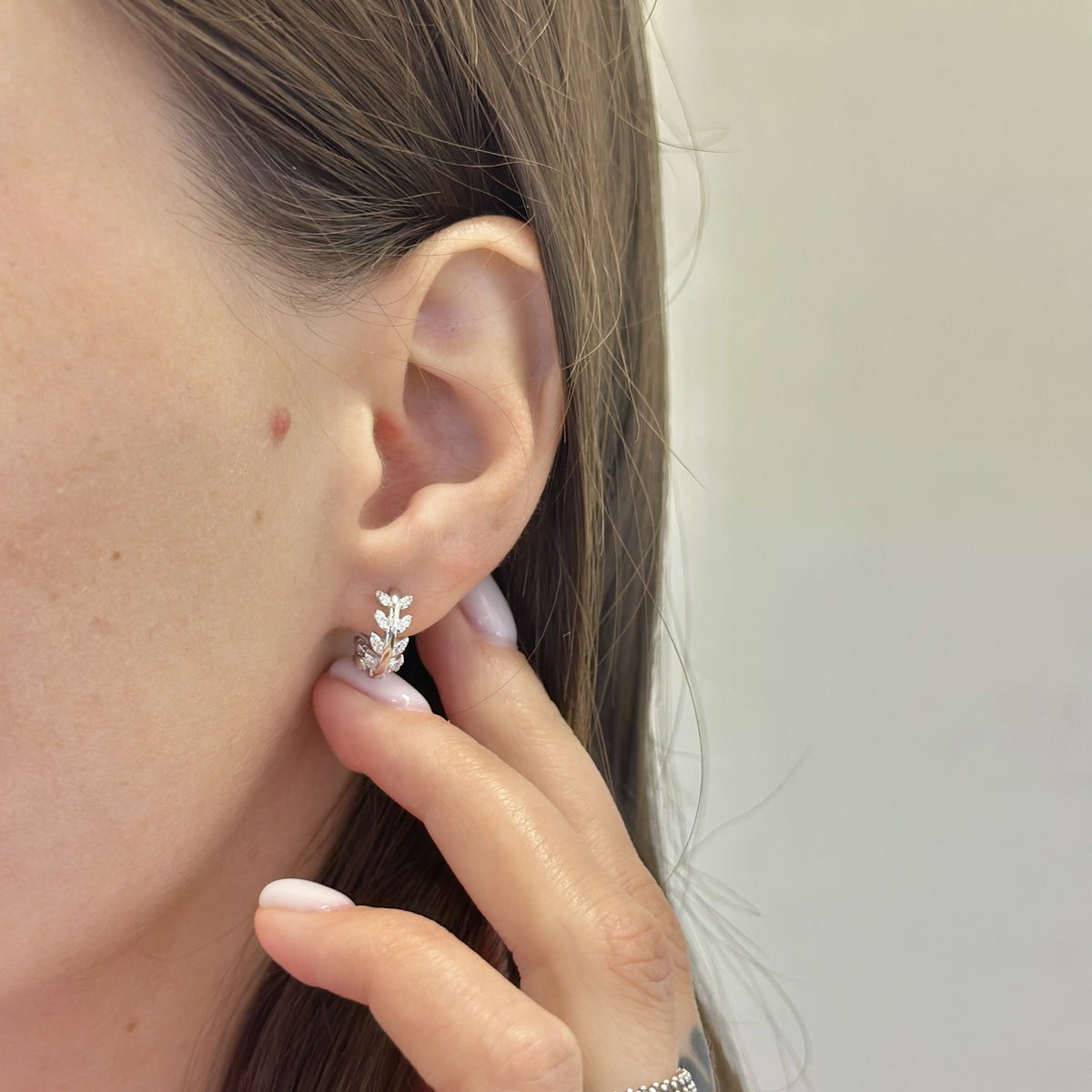 Aros de plata de ley con circonitas cúbicas