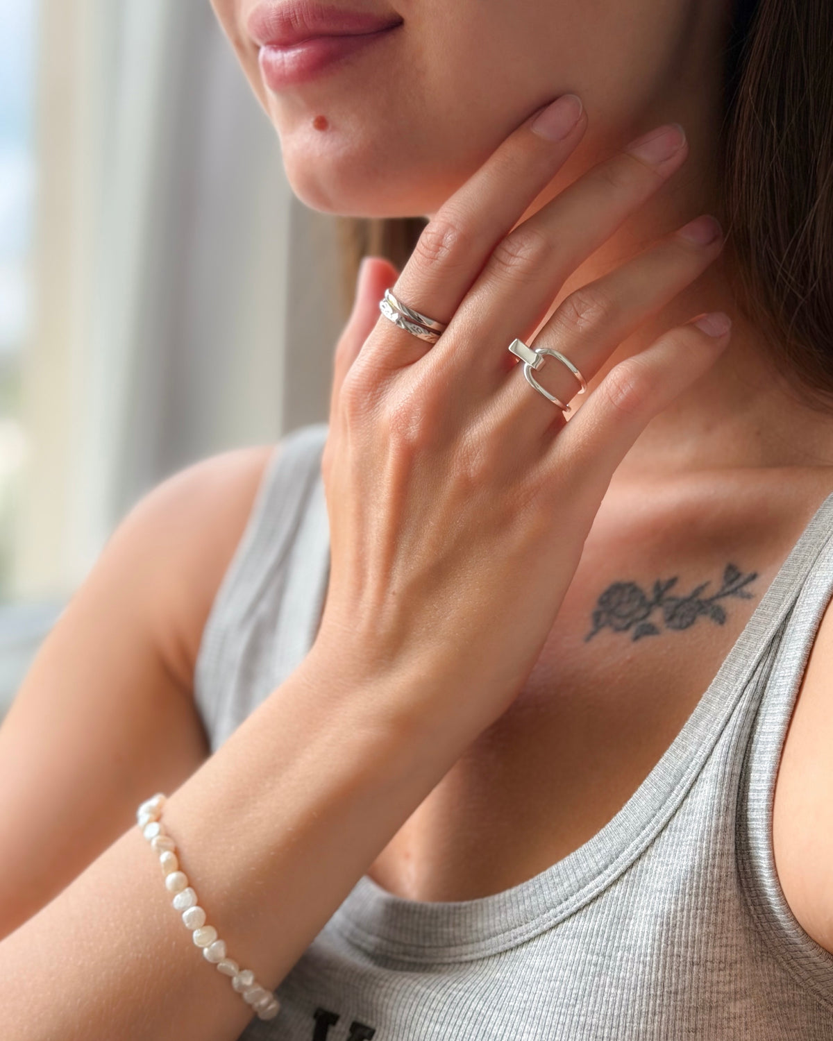 Anillo de plata «Nexo»