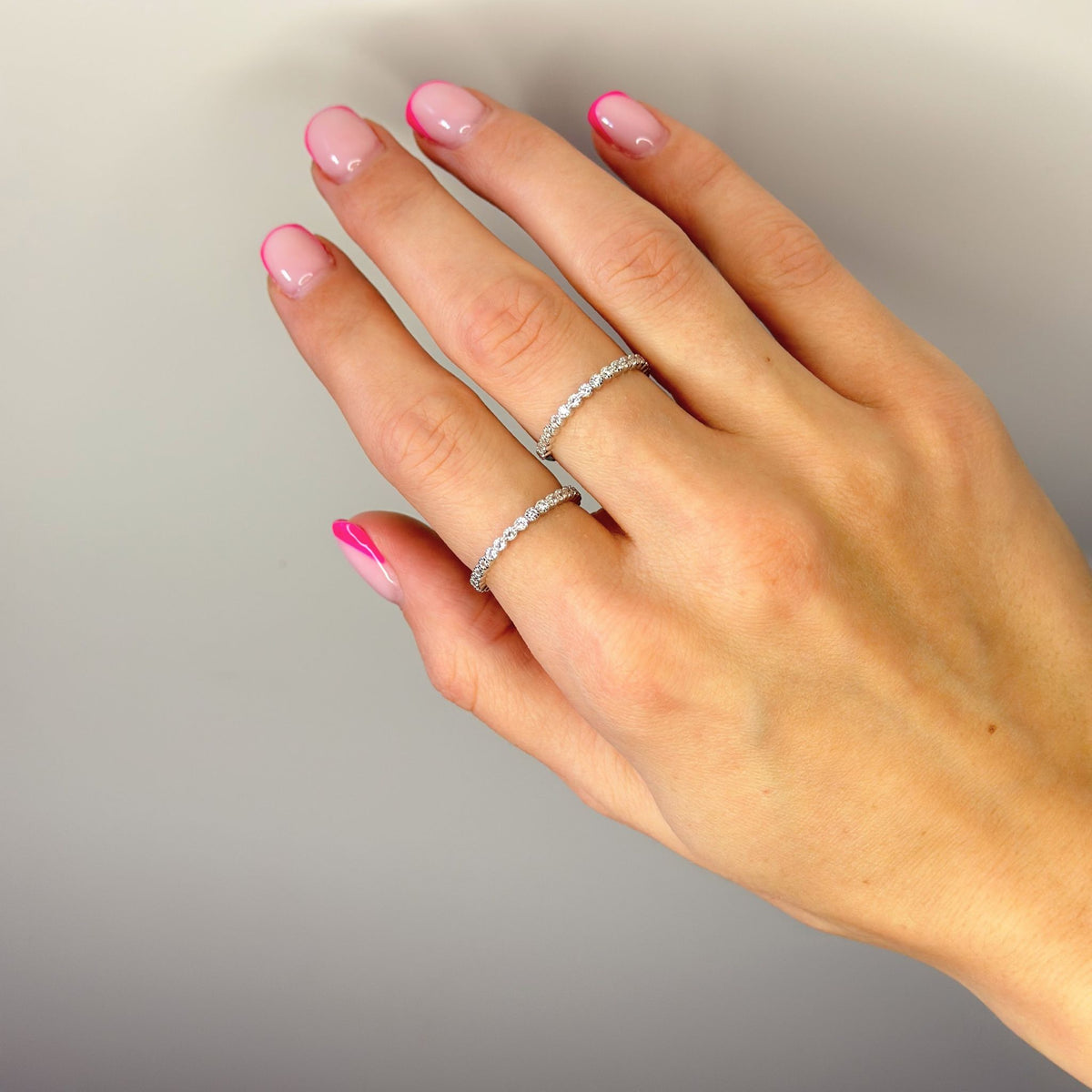 Anillo de plata de ley con circonita cúbica