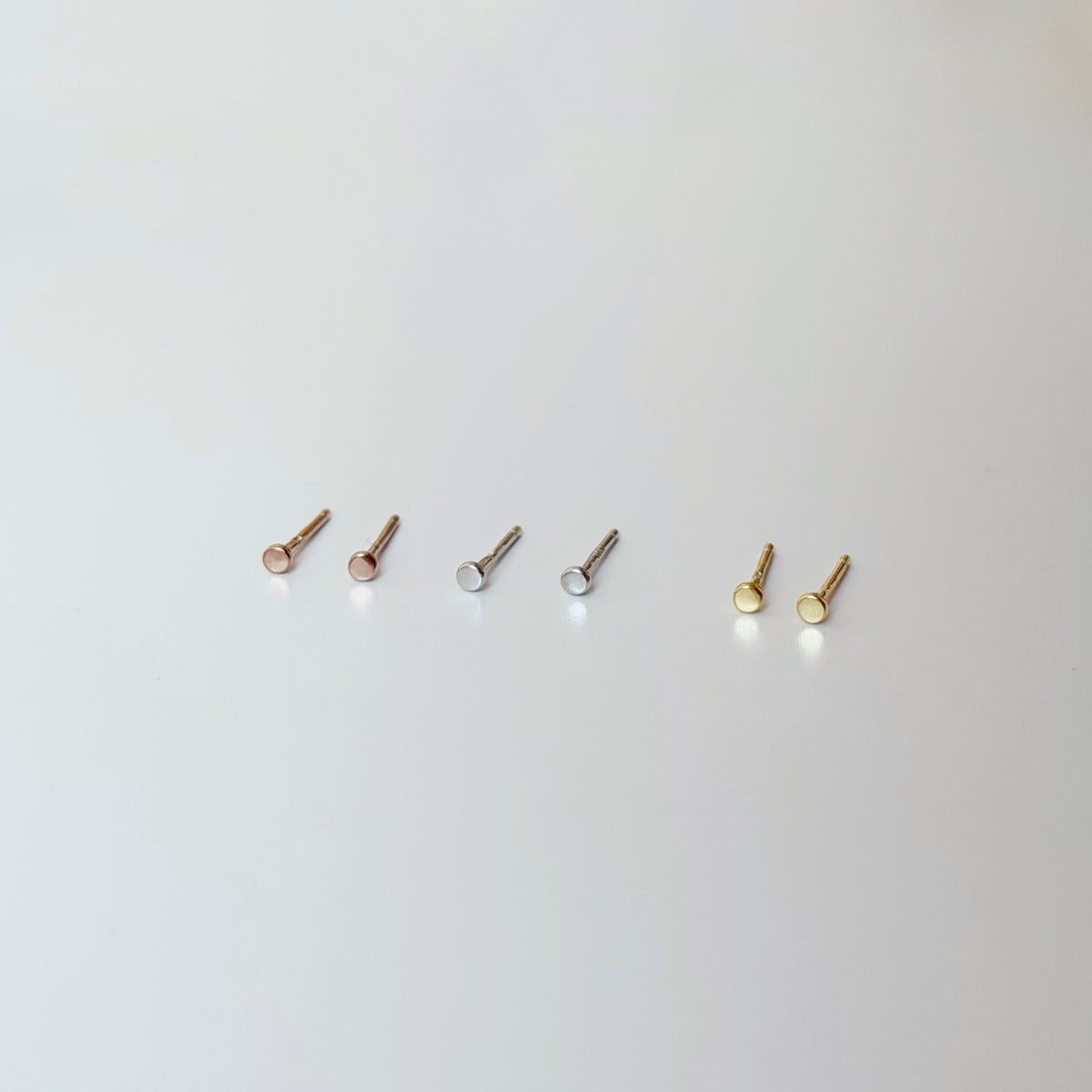 Mini pendientes de plata de ley