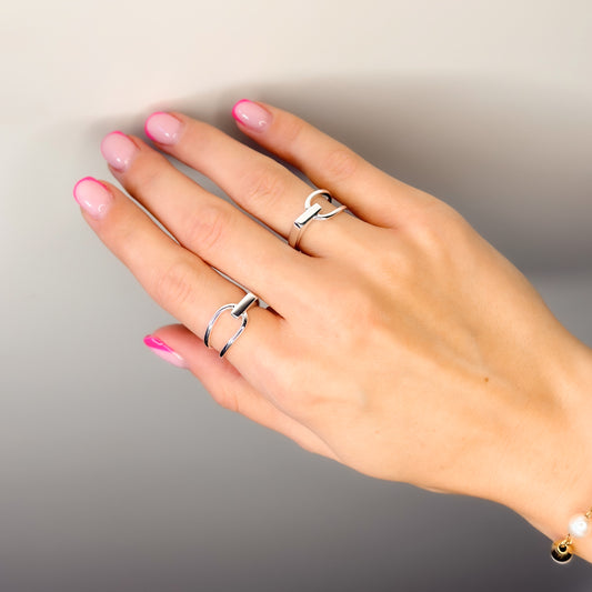 Anillo Valentina de plata de ley