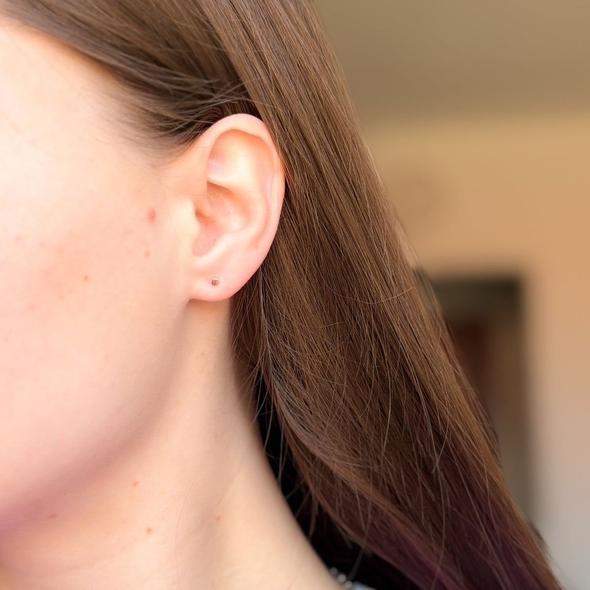 Mini pendientes de plata de ley