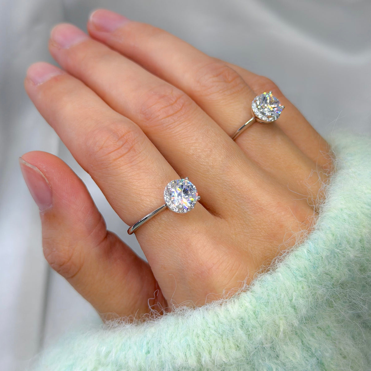 Anillo Soleste de plata de ley