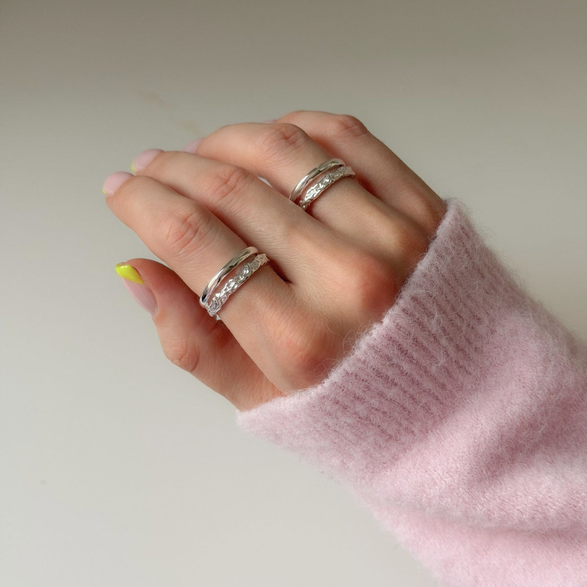 Anillo de plata de ley