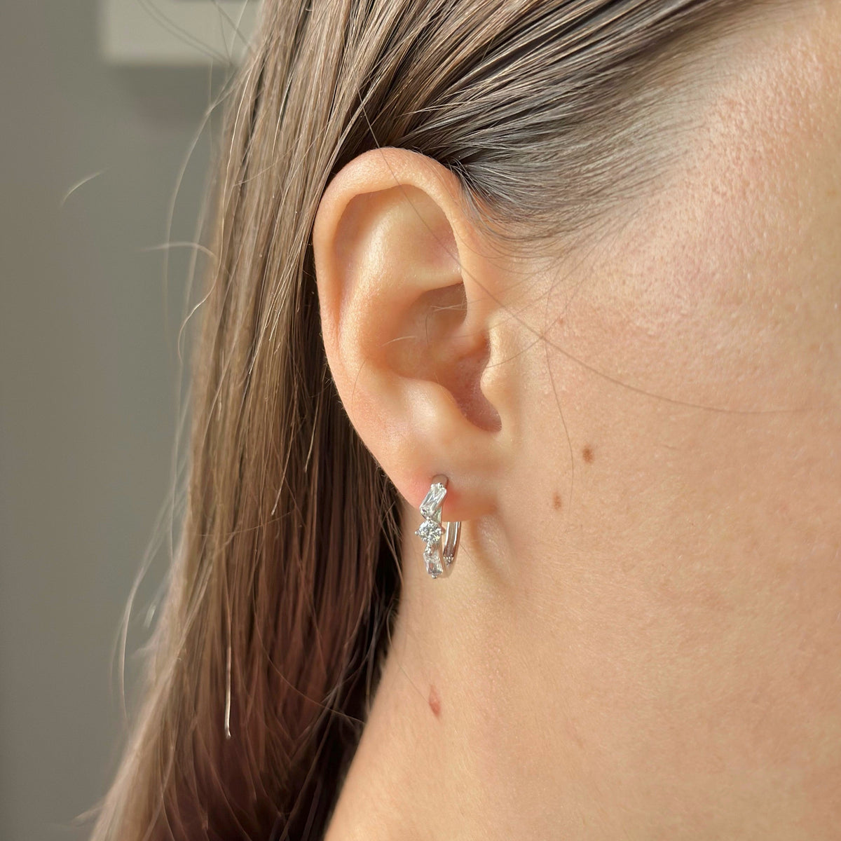 Aros Noga de plata de ley