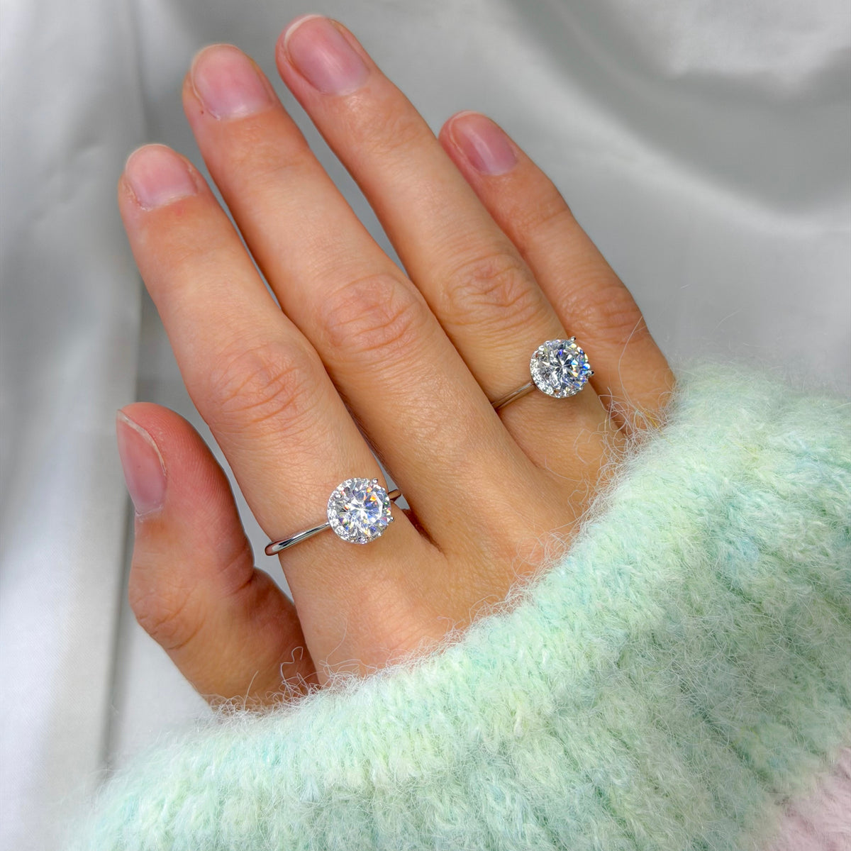 Anillo Soleste de plata de ley