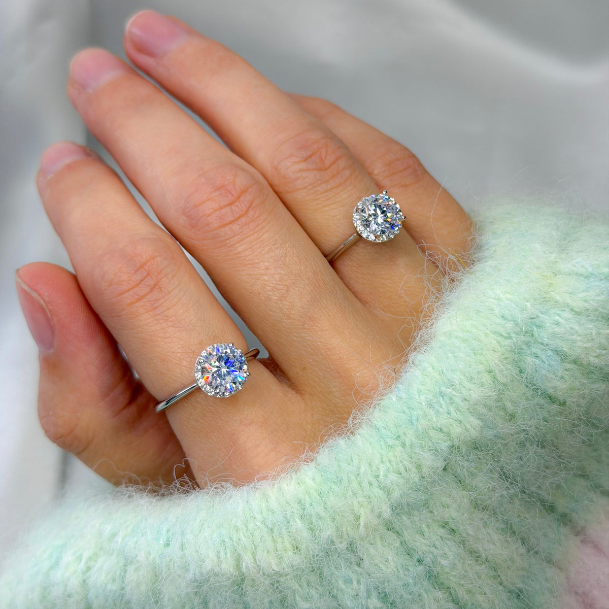 Anillo Soleste de plata de ley