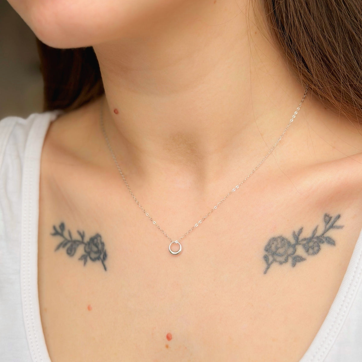 Collar con Anillo de Plata de Ley