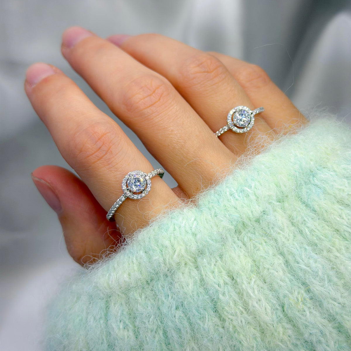 Anillo Soleste de plata de ley