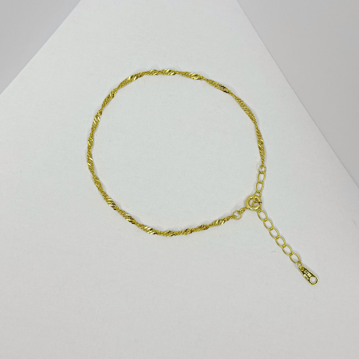 Pulsera de olas de plata de ley