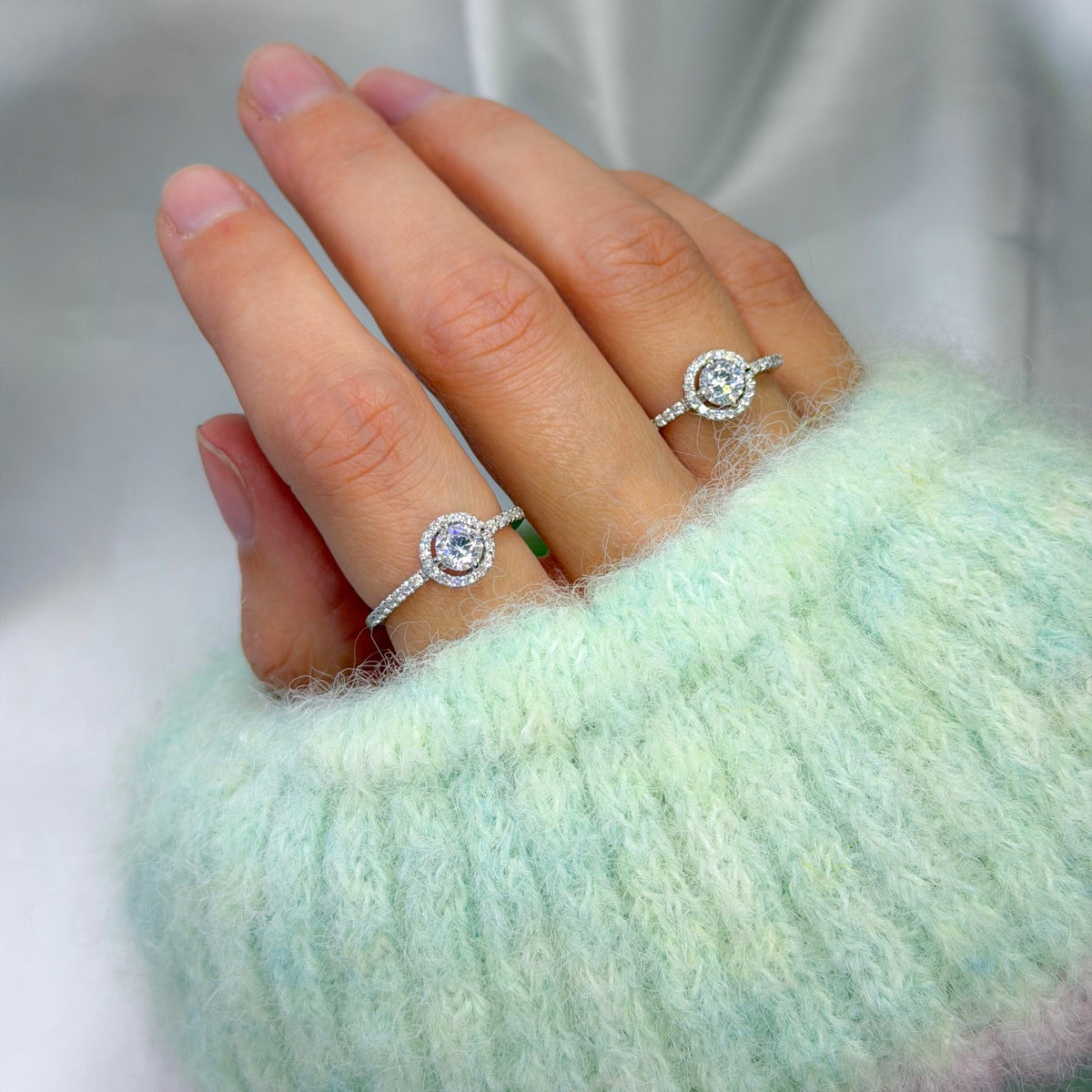 Anillo Soleste de plata de ley
