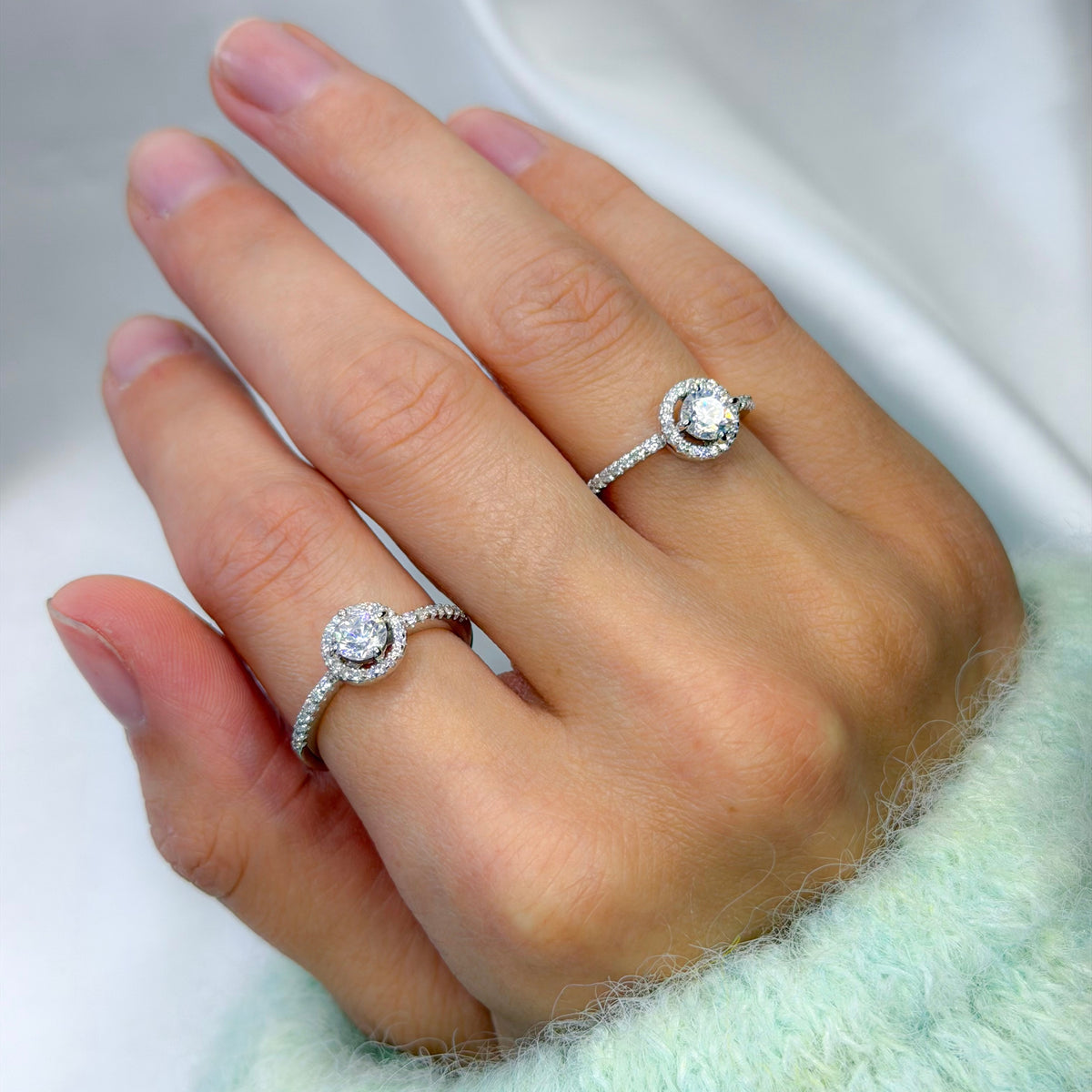 Anillo Soleste de plata de ley