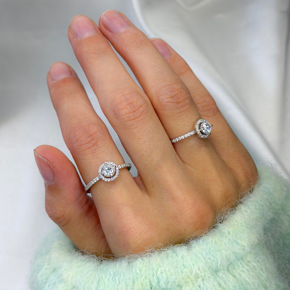 Anillo Soleste de plata de ley