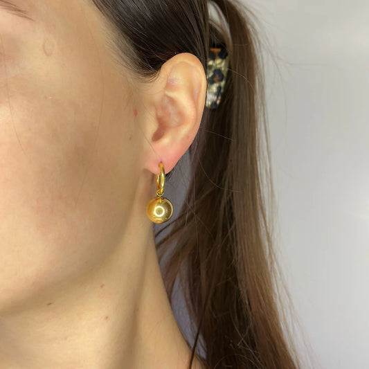 Aros con colgantes de abalorios