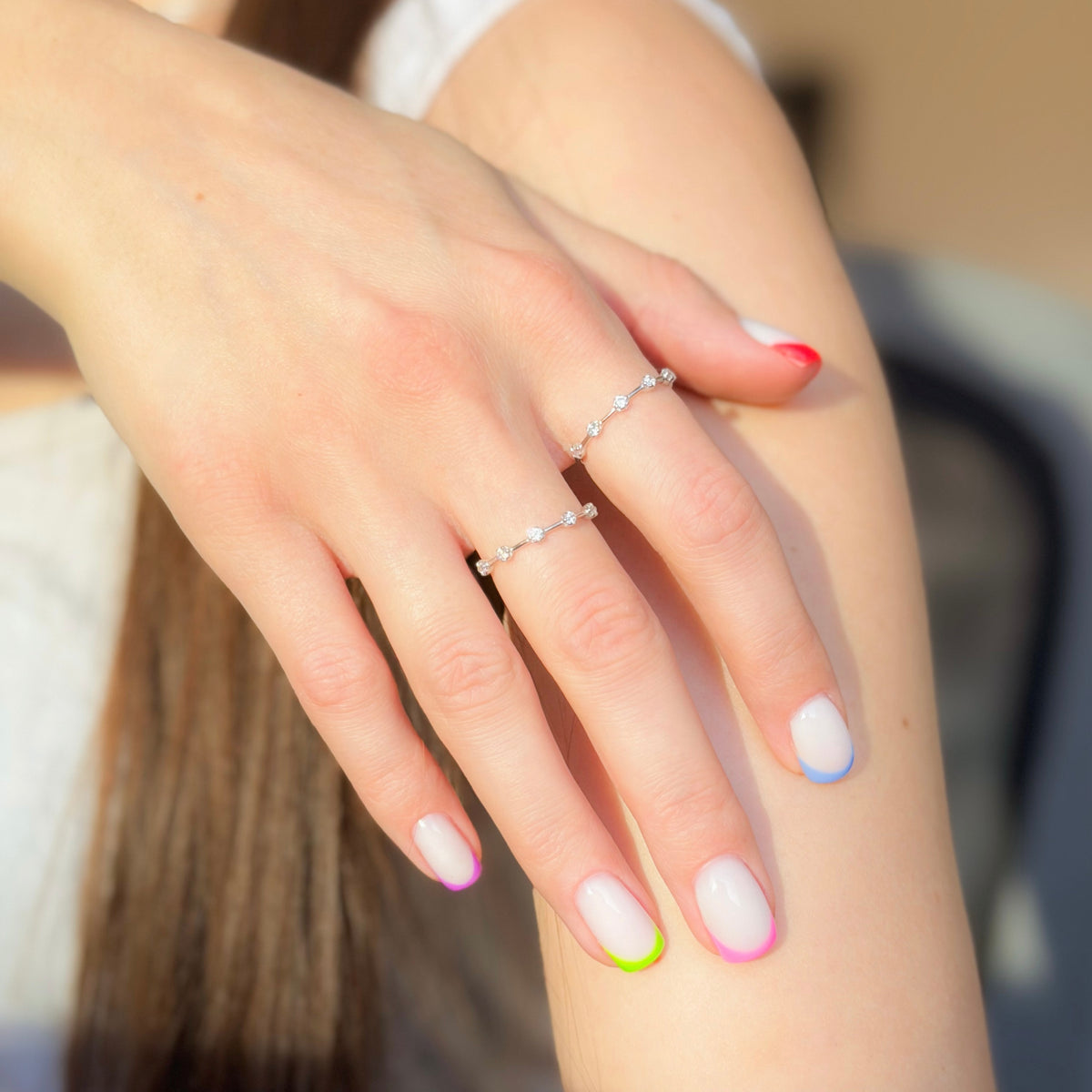 Anillo de plata de ley con circonita cúbica