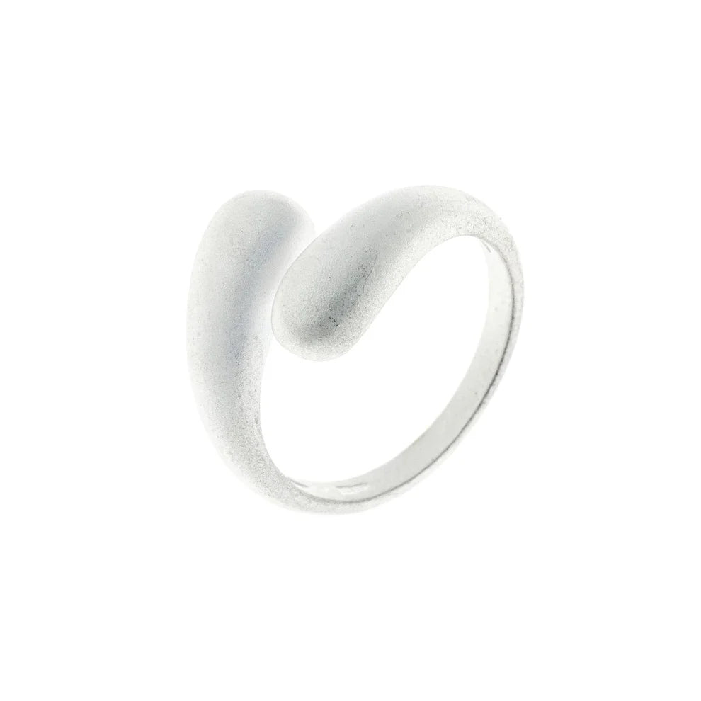 Anillo de plata de ley mate