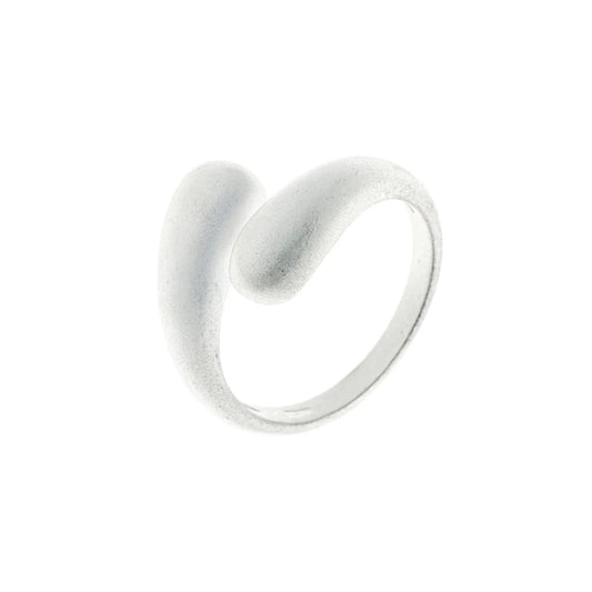 Anillo de plata de ley mate