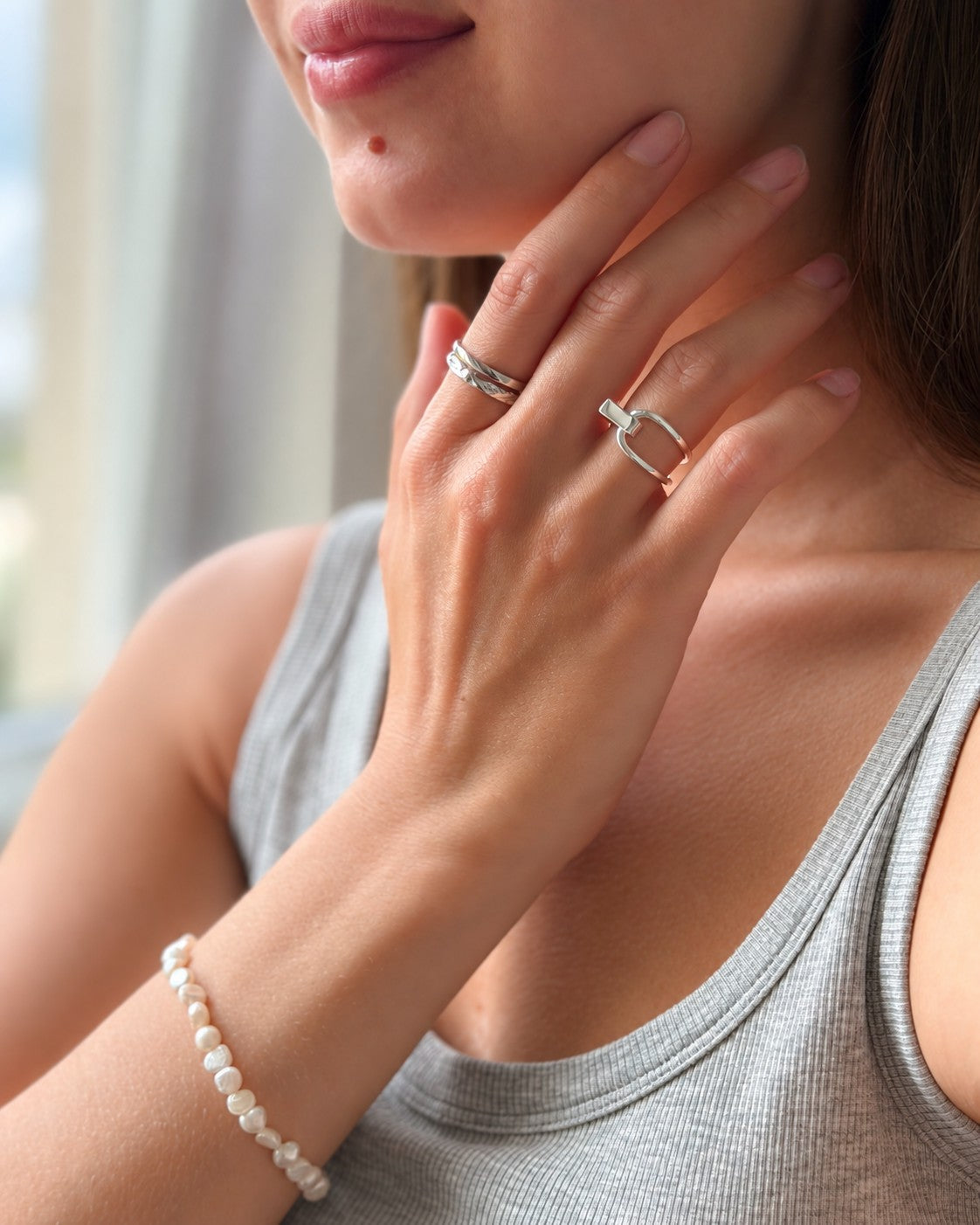 Anillo de plata «Marea»
